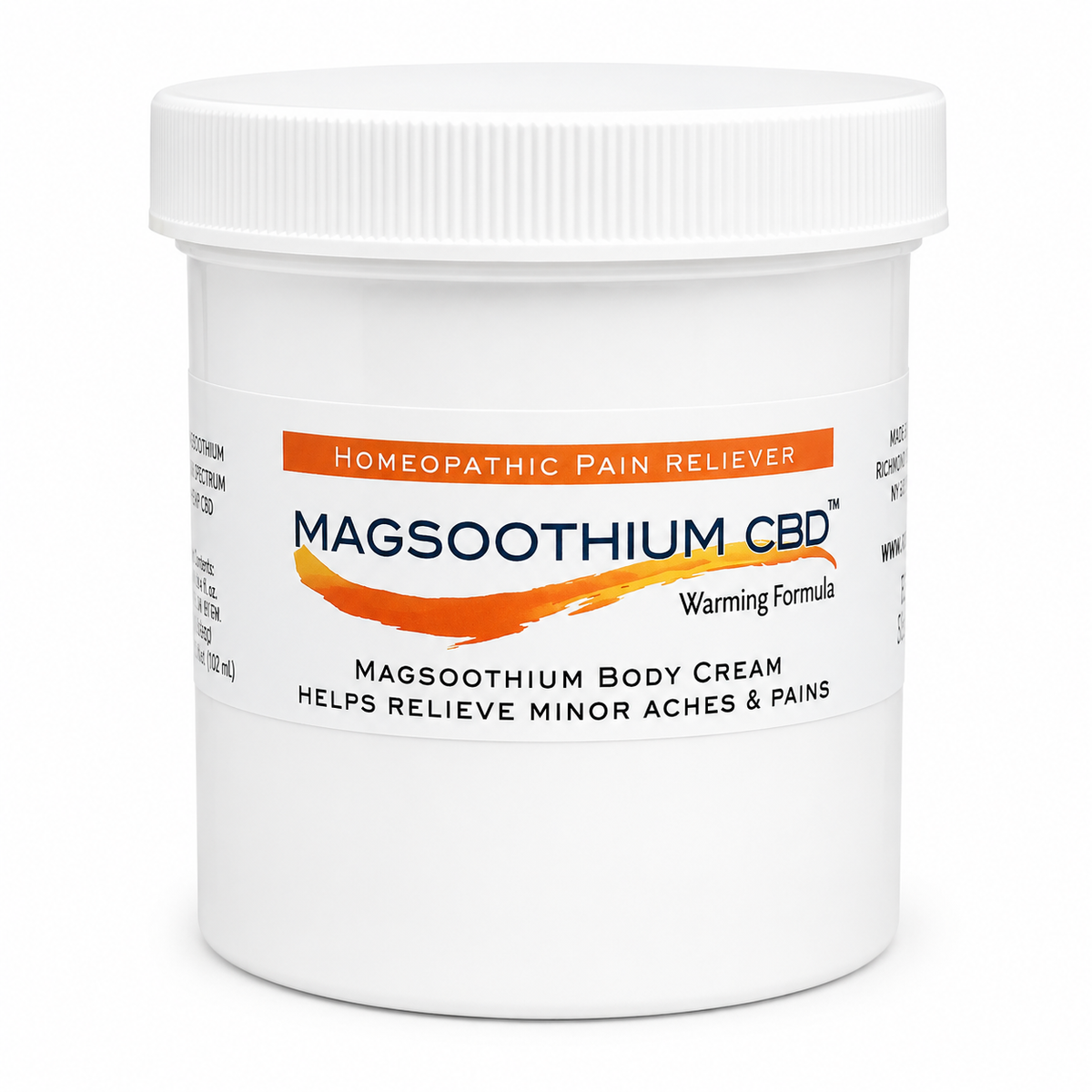 Magsoothium Professional Magnesium & Arnica Warming Cream with CBD, 16 oz