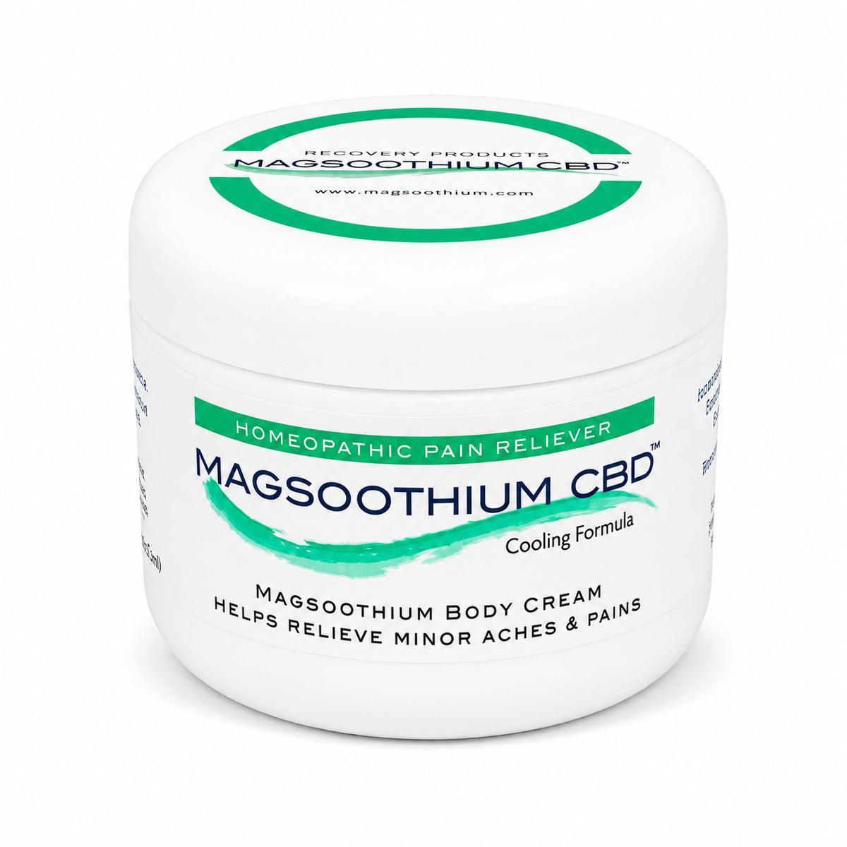 Magsoothium Original Magnesium & Arnica Cooling Cream with CBD, 4 oz