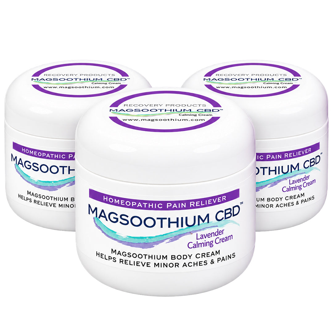 Magsoothium Magnesium & Arnica Calming Cream with CBD, Calming Lavender, 4 oz
