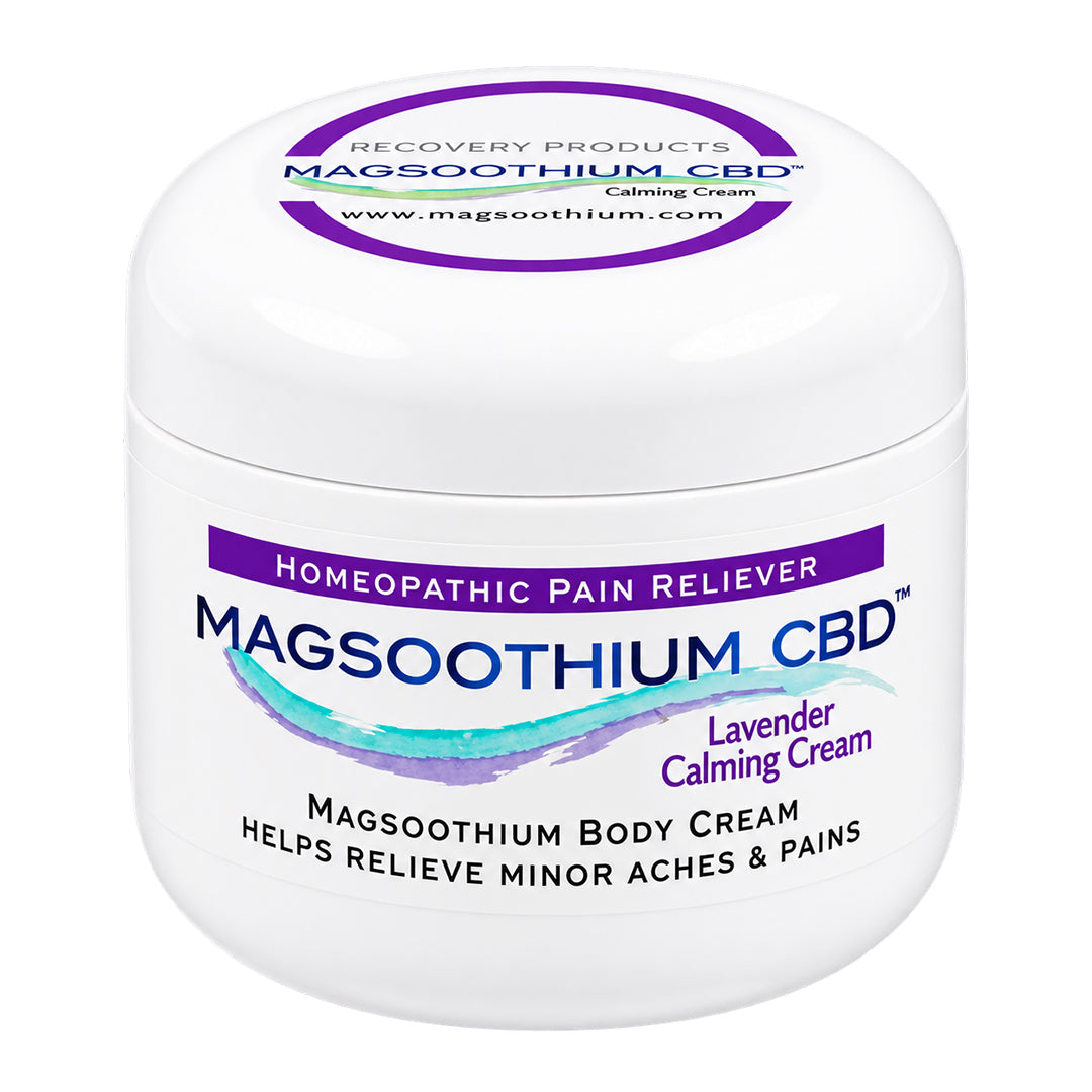 Magsoothium Magnesium & Arnica Calming Cream with CBD, Calming Lavender, 4 oz