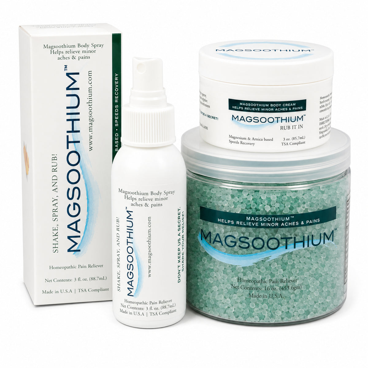 Magsoothium Weekend Warrior Recovery Set, Extra Strength